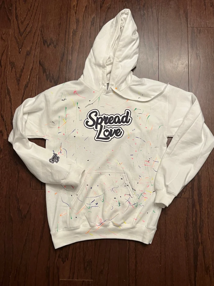 White Splash Hoodie - Image 3