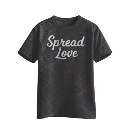 Spread Love Splash Tee- Black