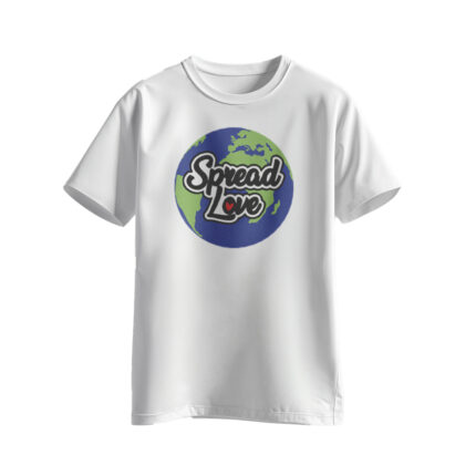 Spread Love World Logo White T-Shirt