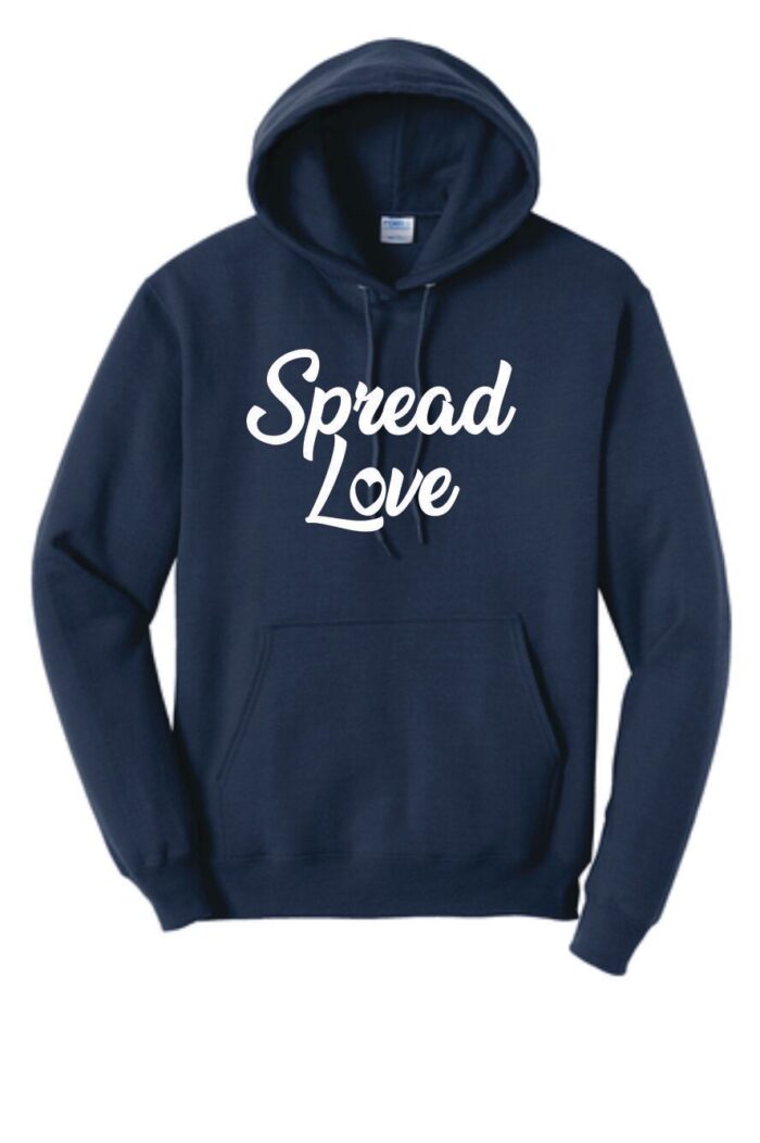 Navy Spread Love Hoodie - Image 1