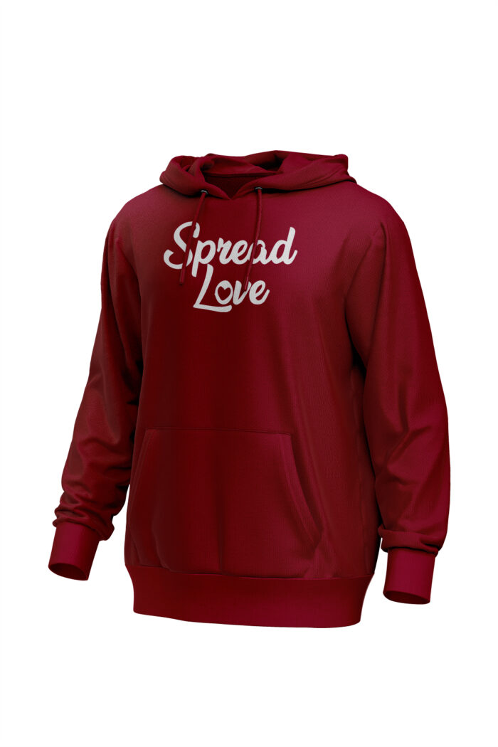 Cardinal Red Spread Love Hoodie - Image 1