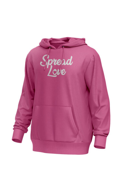 Hot Pink Spread Love Hoodie