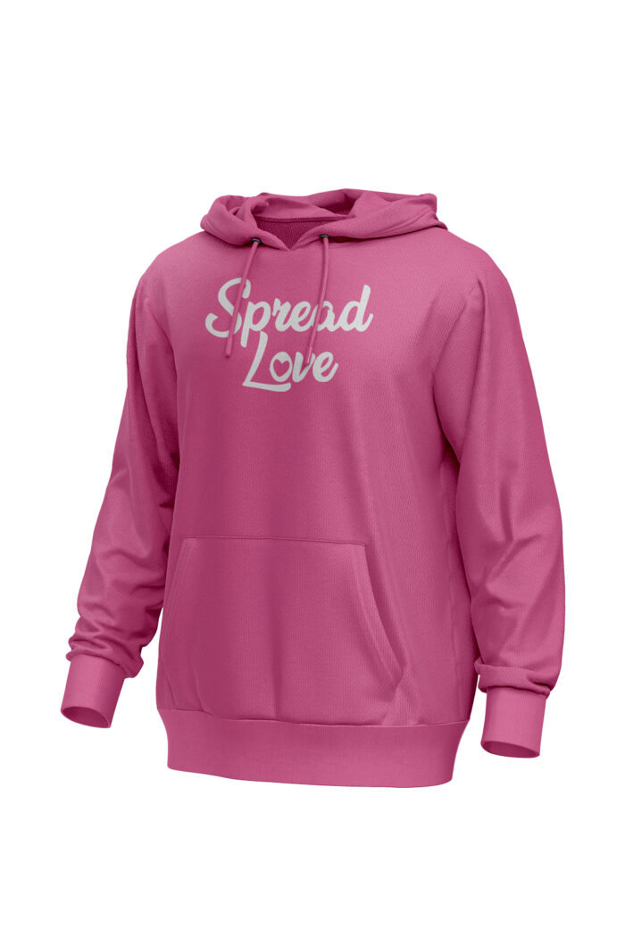 Hot Pink Spread Love Hoodie - Image 1